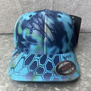 Lids Flexfit Kryptek Baseball Hat Small Medium S/M Blue Camo Polyester Cap